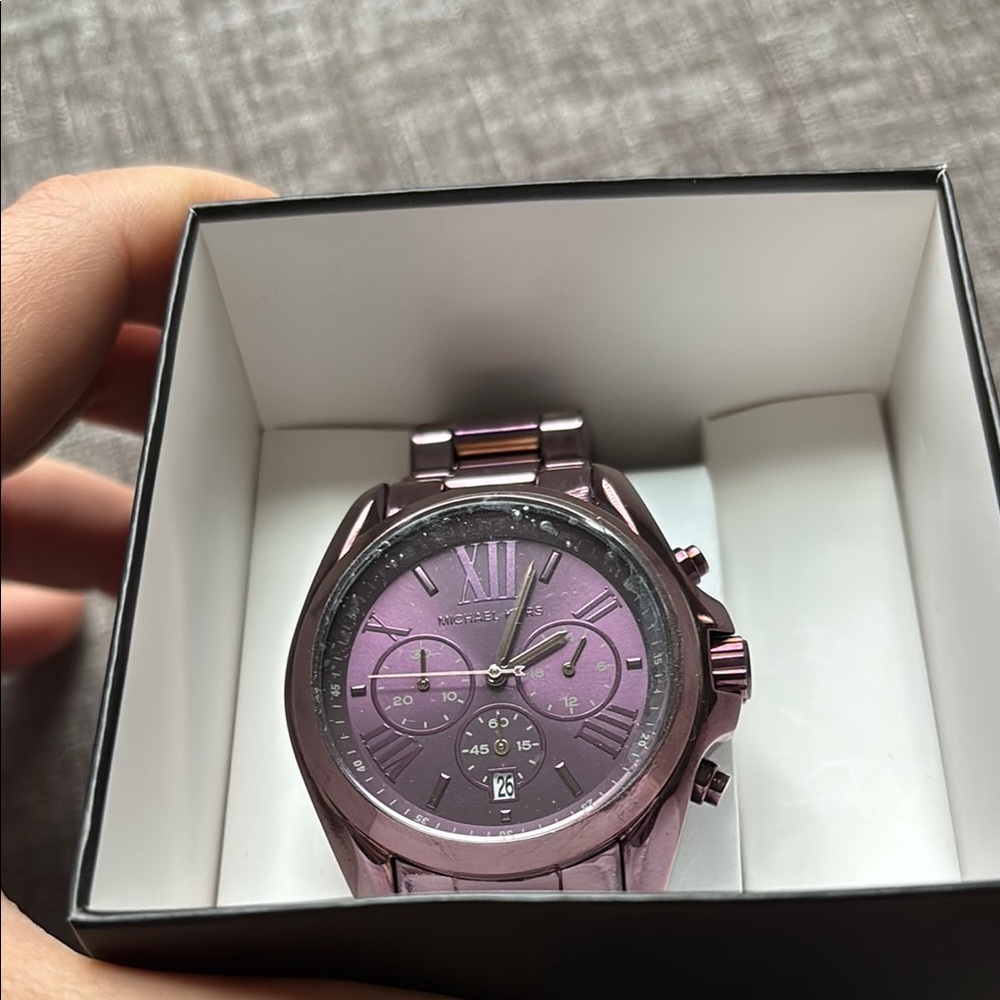 Michael Kors Metallic Purple Watch
